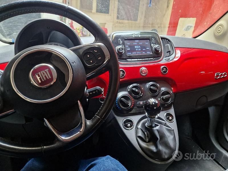 Usata Fiat 500 Pop 69 CV (50 kW) 2017 Rosso Berlina
