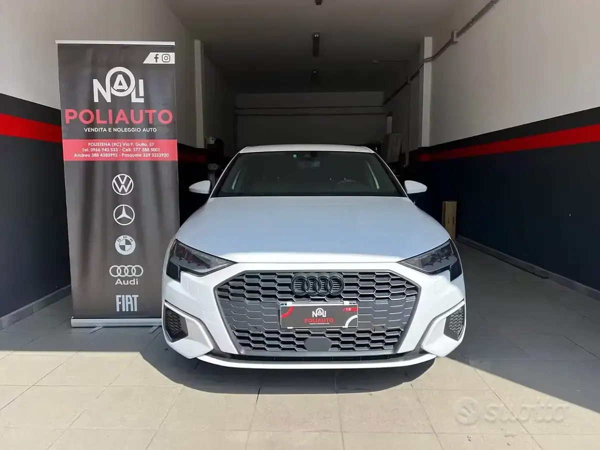 Usata Audi A3 Business 110 CV (80 kW) 2020 Bianco Berlina
