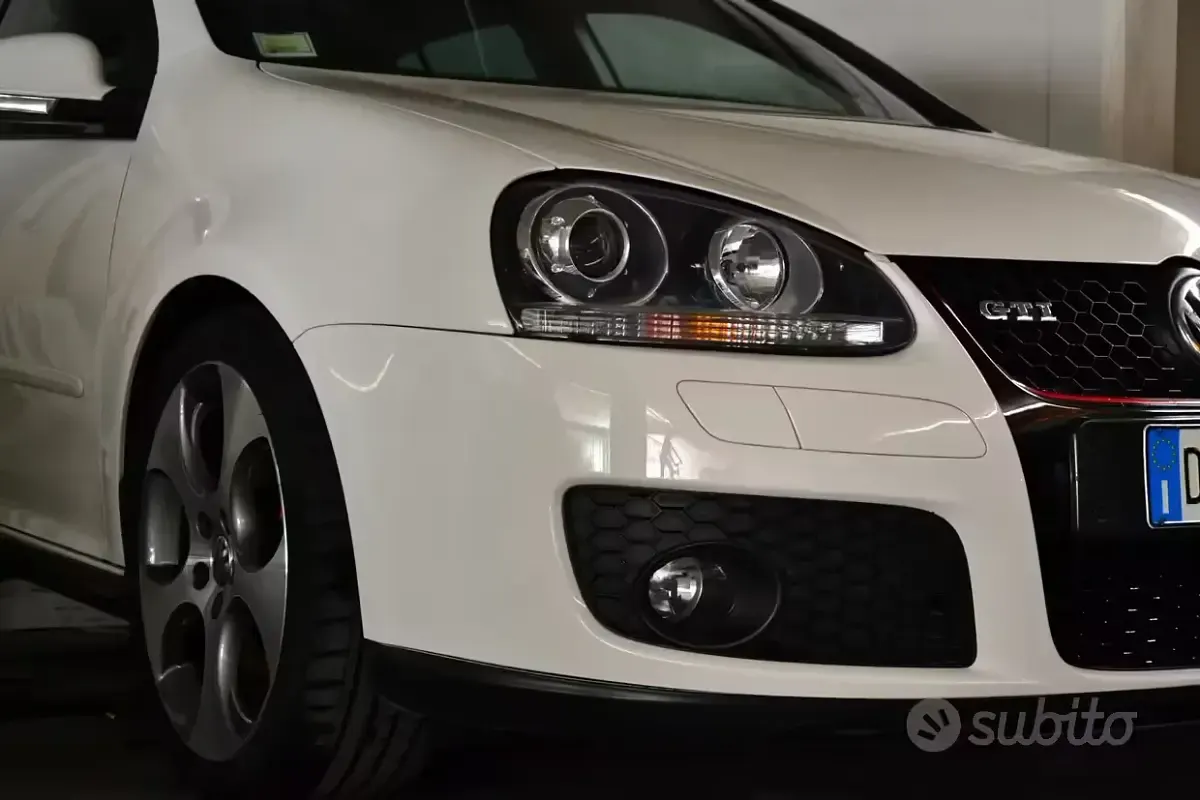 Usata VW Golf V GTI 200 CV (147 kW) 2007 Bianco Berlina