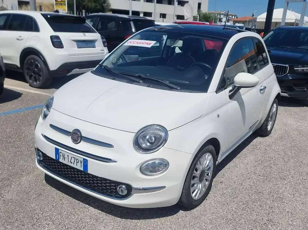 Usata Fiat 500 Lounge 95 CV (69 kW) 2018 Bianco Utilitaria