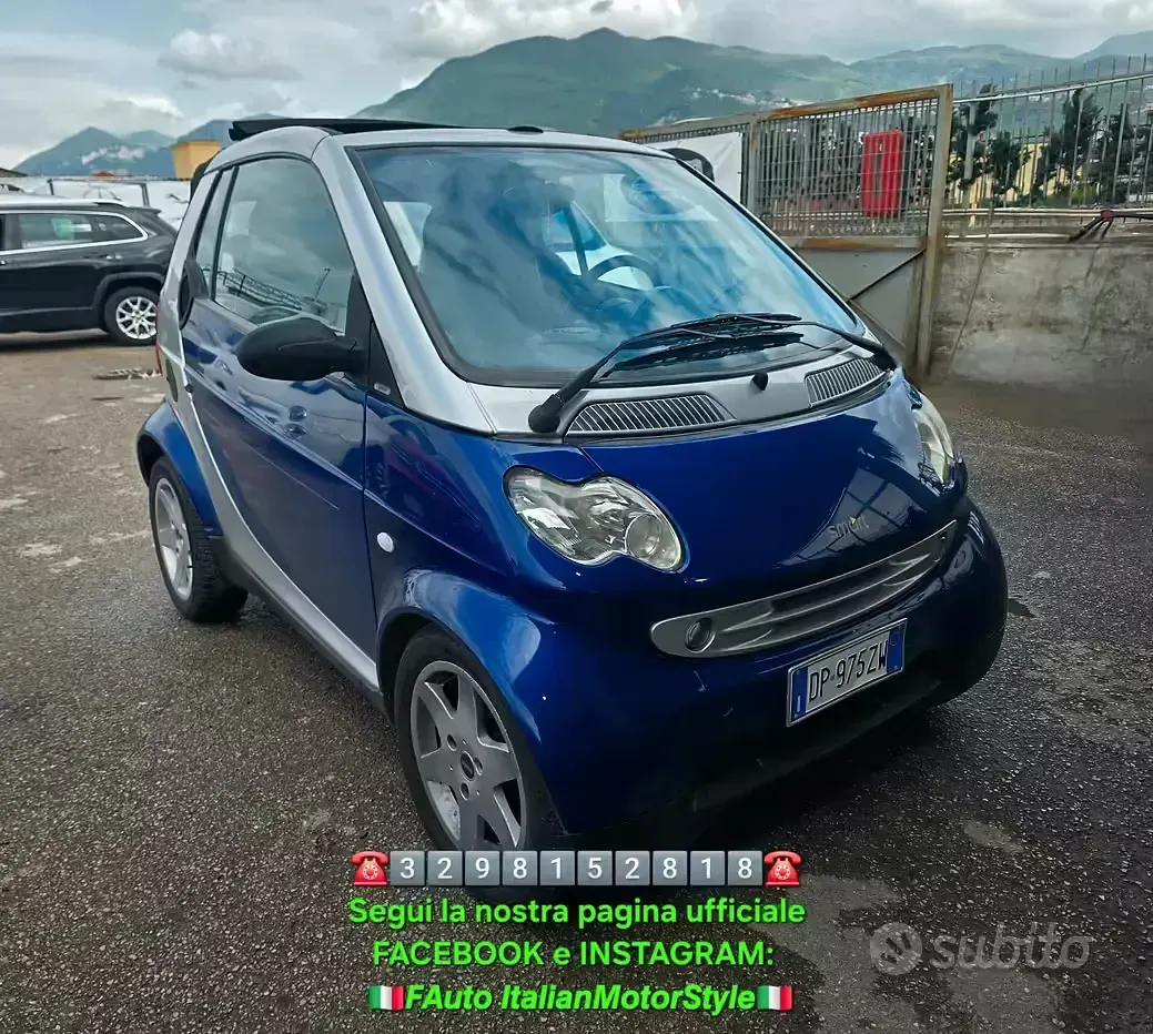 Begagnad Smart ForTwo Cabrio 61 HK (44 kW) 2008 Blå Cab