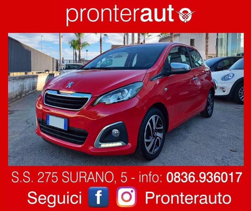 Usata Peugeot 108 Allure 69 CV (50 kW) 2014 Rosso Utilitaria