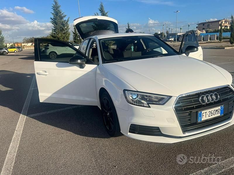 Usata Audi A3 110 CV (80 kW) 2018 Bianco Berlina