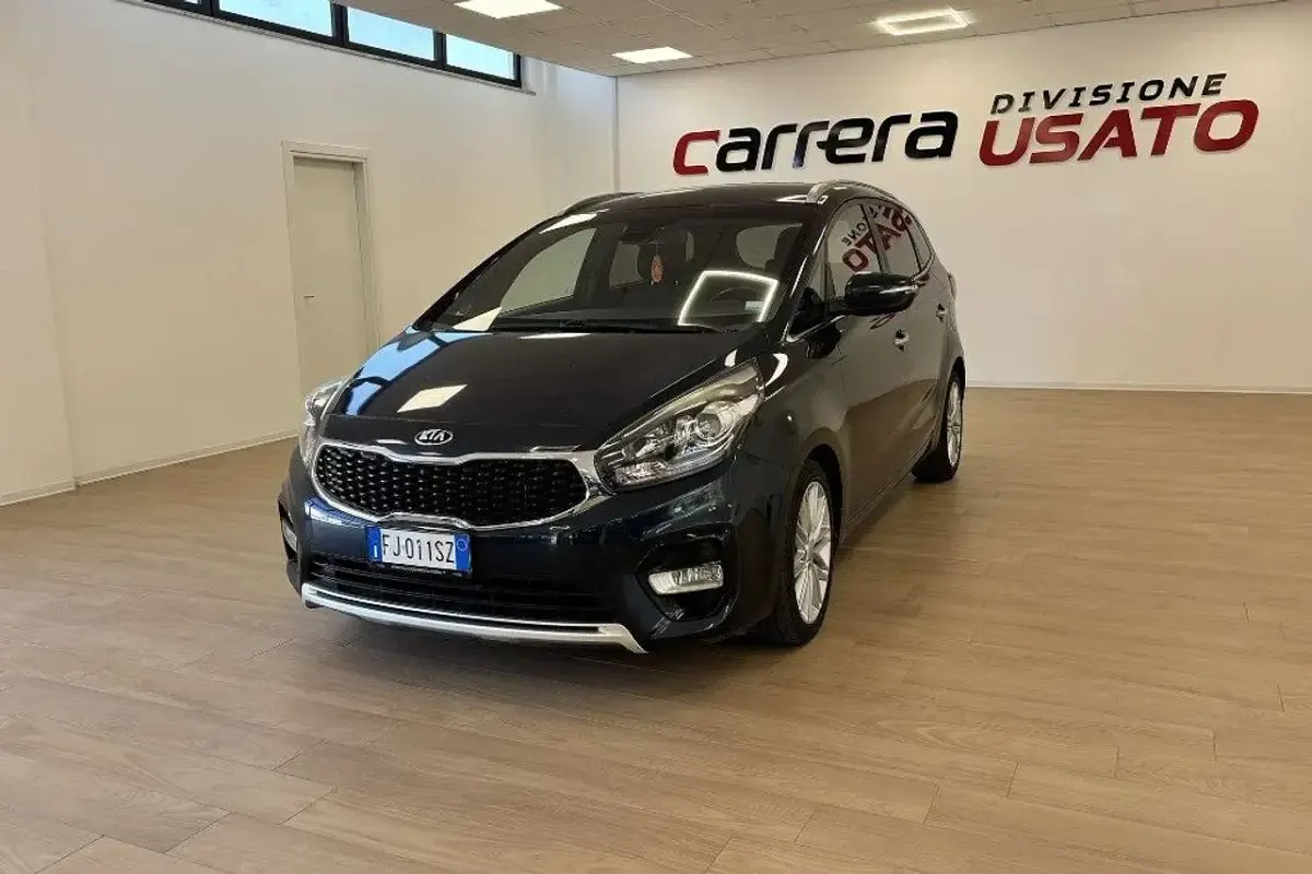 Usata Kia Carens Platinum 141 CV (103 kW) 2017 Blu Monovolume