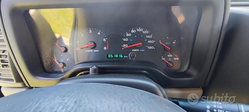 Usata Jeep Wrangler Sahara 177 CV (130 kW) 2003 Nero SUV