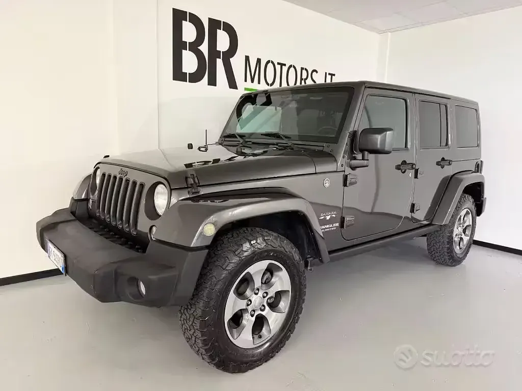 Usata Jeep Wrangler Unlimited Sahara 200 CV (147 kW) 2017 Antracite SUV