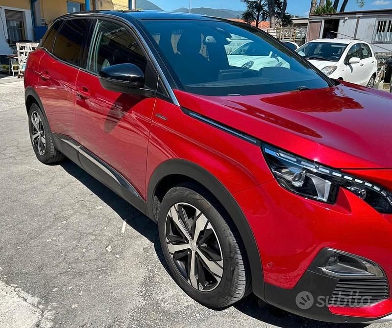Usata Peugeot 3008 GT-line 131 CV (96 kW) 2019 Rosso Berlina