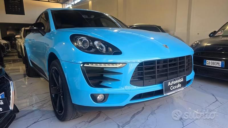 Usata Porsche Macan 250 CV (183 kW) 2015 Blu SUV
