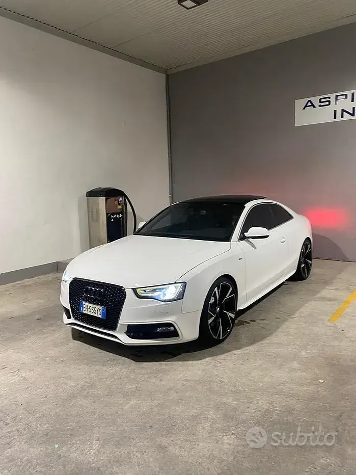 Usata Audi A5 177 CV (130 kW) 2012 Bianco Coupé