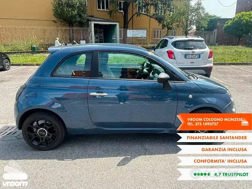 Usata Fiat 500 84 CV (61 kW) 2011 Blu Utilitaria