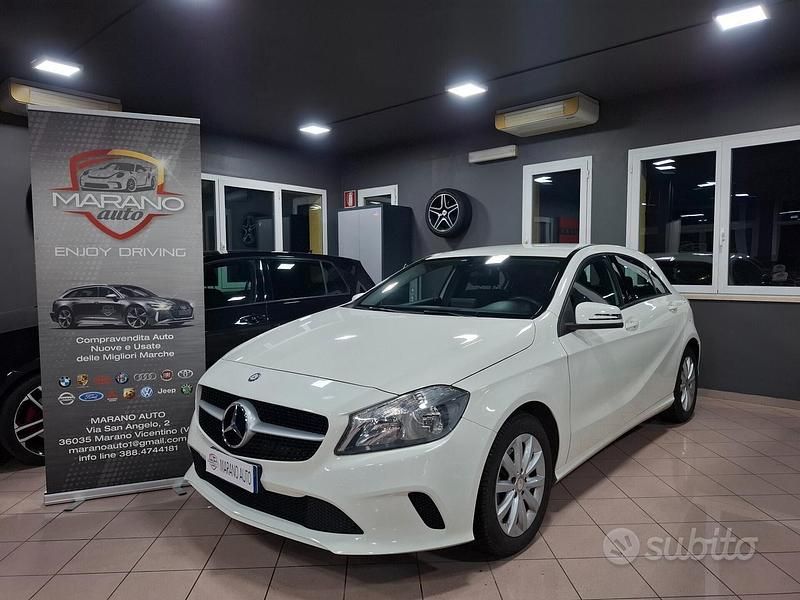 Usata Mercedes A180 109 CV (80 kW) 2016 Bianco Berlina
