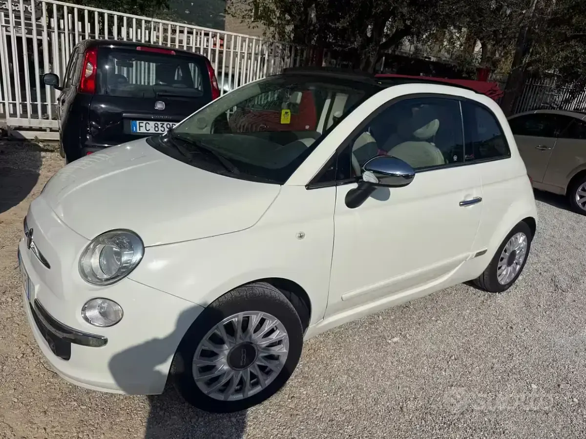 Usata Fiat 500C Pop Star 69 CV (50 kW) 2013 Bianco Cabrio