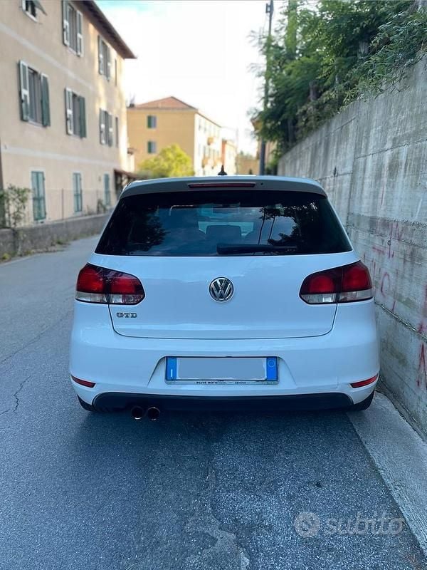 Usata VW Golf VI GTD 170 CV (125 kW) 2010 Bianco Utilitaria