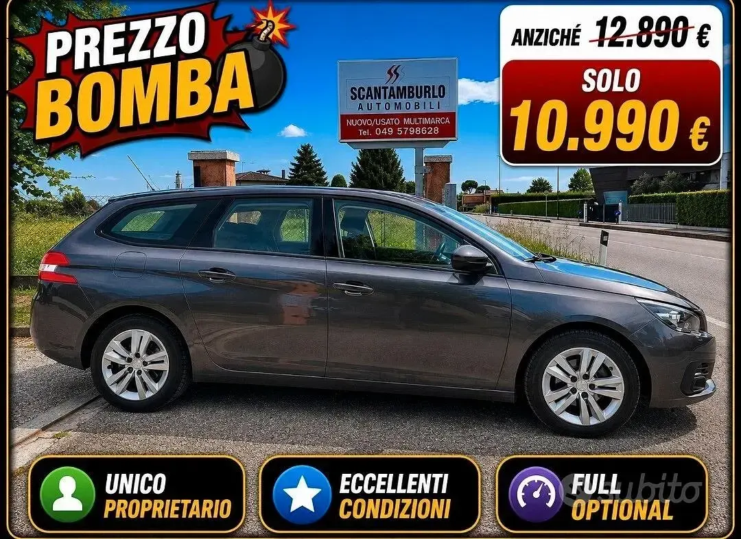 Usata Peugeot 308 Business-Line 131 CV (96 kW) 2019 Grigio Station wagon