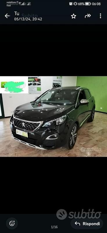 Usata Peugeot 3008 GT 177 CV (130 kW) 2018 Nero SUV