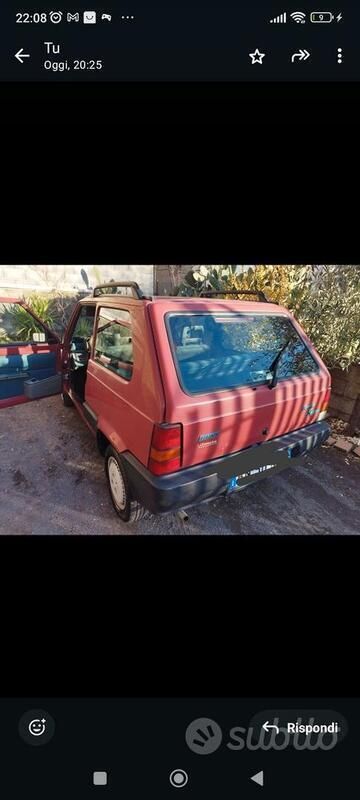 Usata Fiat Panda 39 CV (28 kW) 2000 Rosso Utilitaria