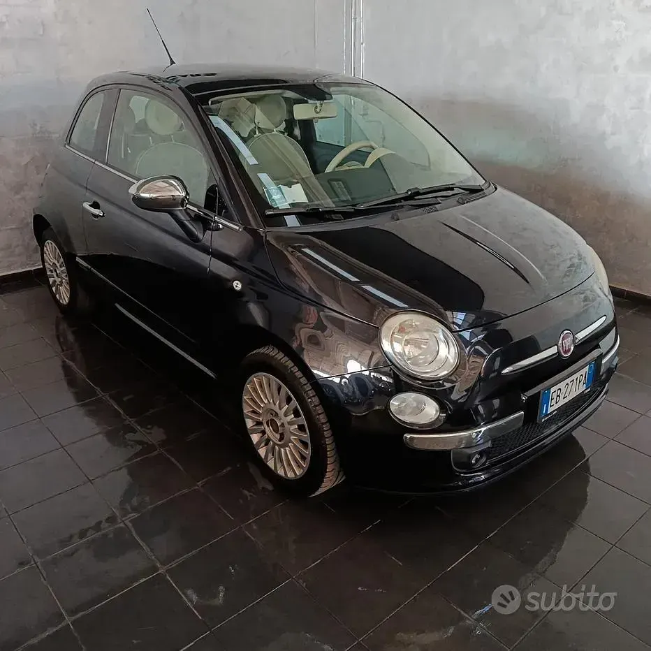 Usata Fiat 500 Lounge 69 CV (50 kW) 2010 Nero Berlina