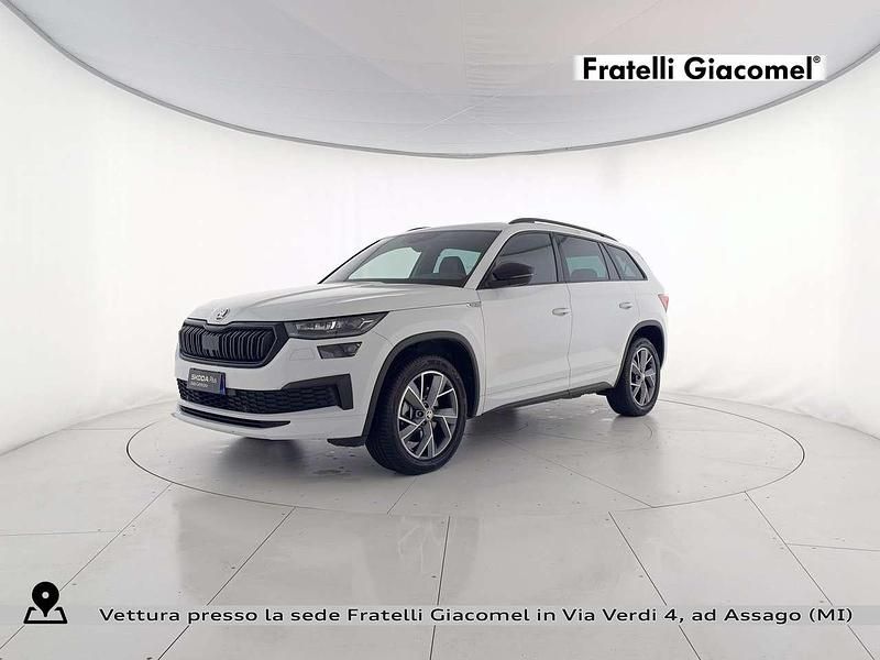 Bianco Usata 2022 Skoda Kodiaq SportLine SUV | 37.400 € (Ottimo prezzo) - Immagine 1/4