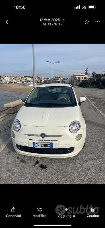 Usata Fiat 500 2008 Bianco Berlina