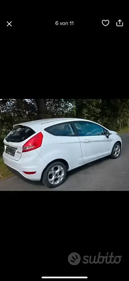 Usata Ford Fiesta 82 CV (60 kW) 2009 Bianco Berlina
