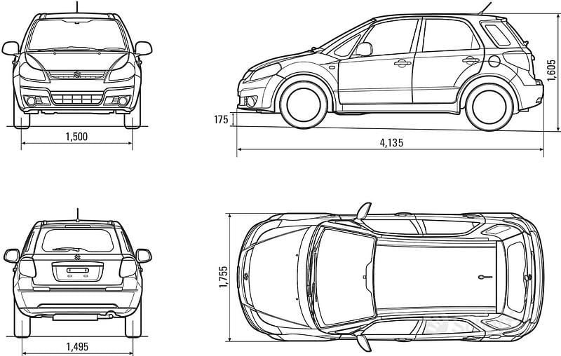 Usata Suzuki SX4 107 CV (78 kW) 2009 Bianco SUV