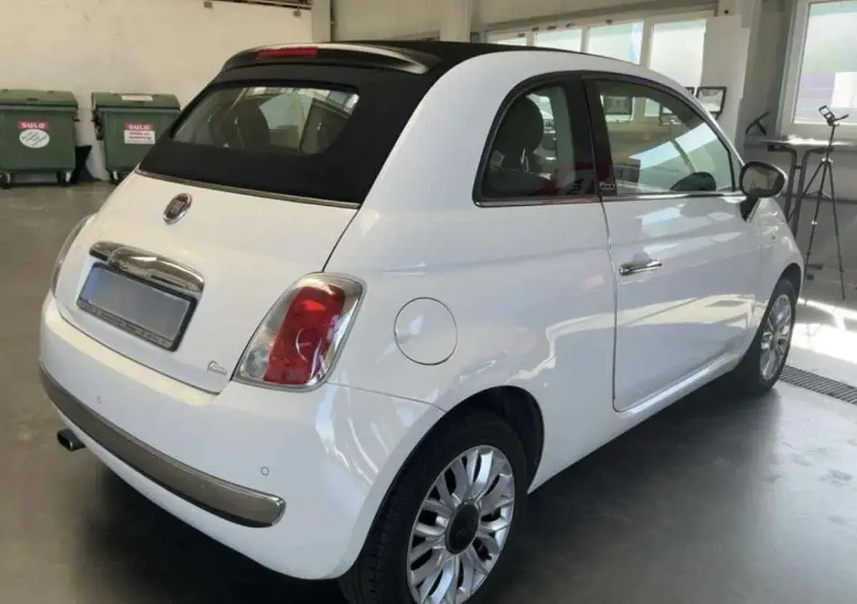 Usata Fiat 500C Lounge 69 CV (50 kW) 2014 Bianco Cabrio