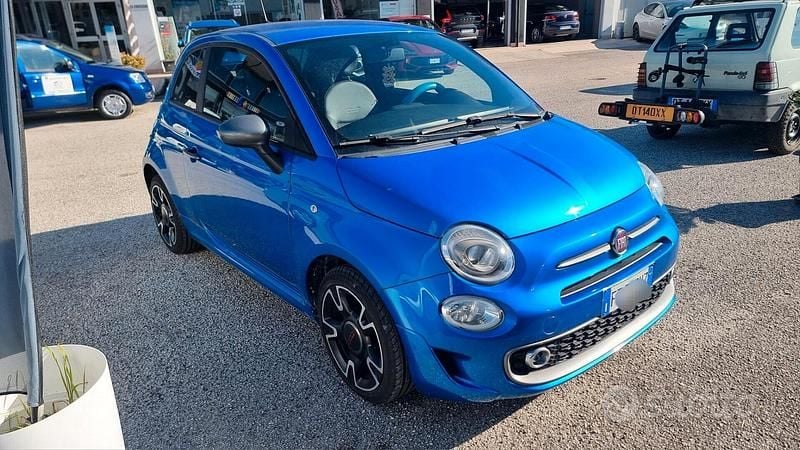 Usata Fiat 500 Collezione 69 CV (50 kW) 2019 Blu Berlina