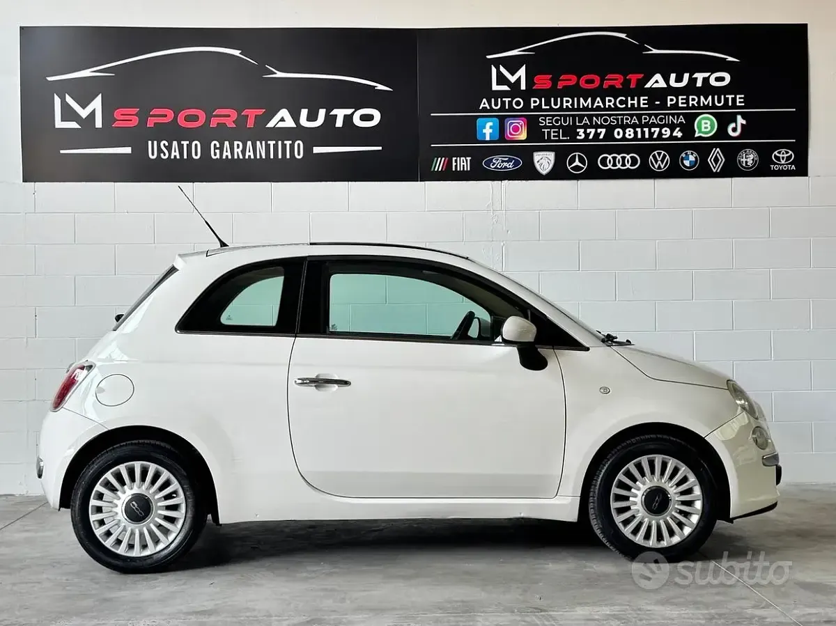 Usata Fiat 500 Lounge 69 CV (50 kW) 2012 Bianco Berlina