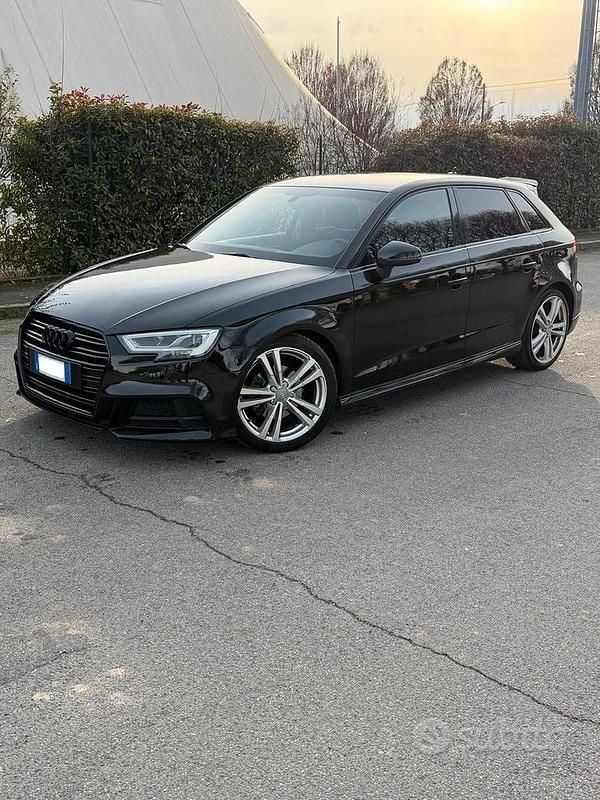 Usata Audi A3 S-Line 116 CV (85 kW) 2019 Nero Berlina
