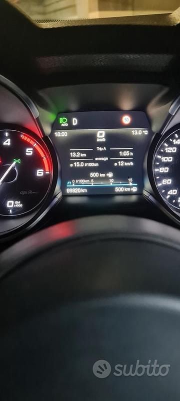 Usata Alfa Romeo Stelvio 250 CV (183 kW) 2020 Rosso SUV