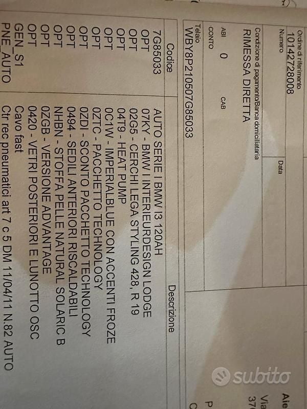 Usata BMW i3 135 kW (184 CV) 2020 Blu Utilitaria