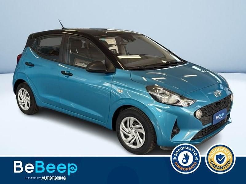 Usata Hyundai i10 Advanced Plus 67 CV (49 kW) 2022 Azzurro metallizzato Utilitaria
