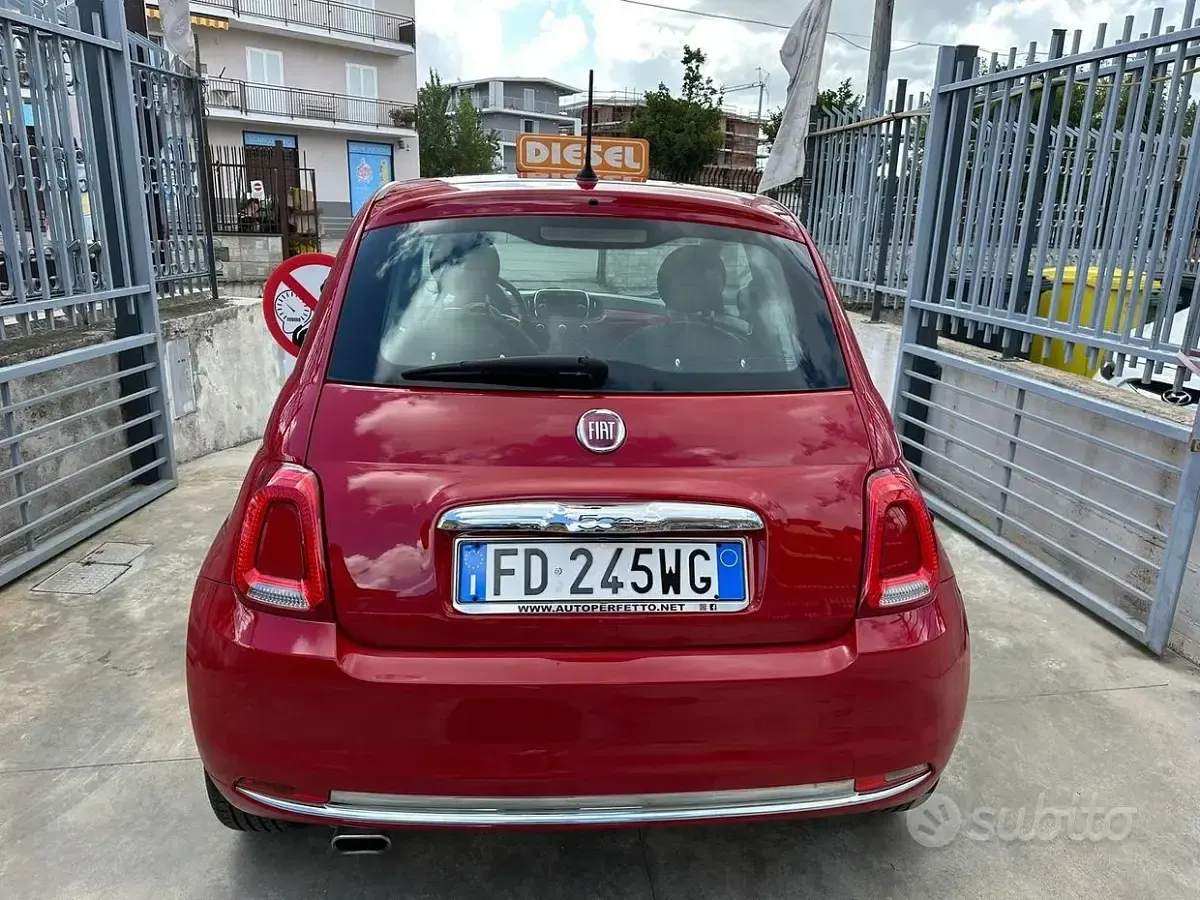 Usata Fiat 500 Pop 95 CV (69 kW) 2016 Rosso Berlina