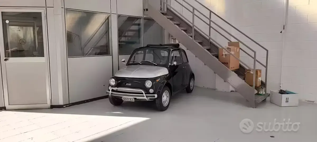 Usata Fiat 500C 19 CV (13 kW) 1970 Nero Cabrio