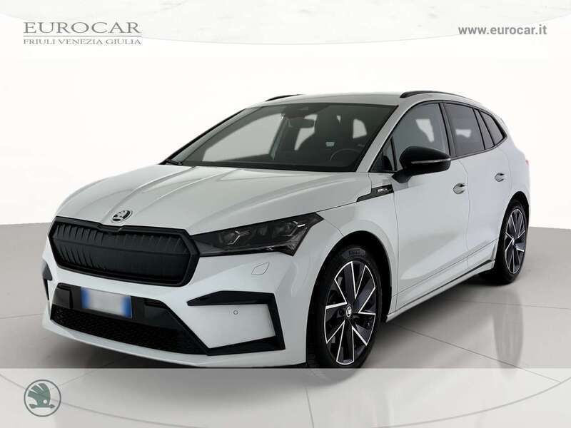 Bianco luna metallizzato Usata 2021 Skoda Enyaq iV SportLine SUV | 26.900 € (Super prezzo) - Immagine 1/4