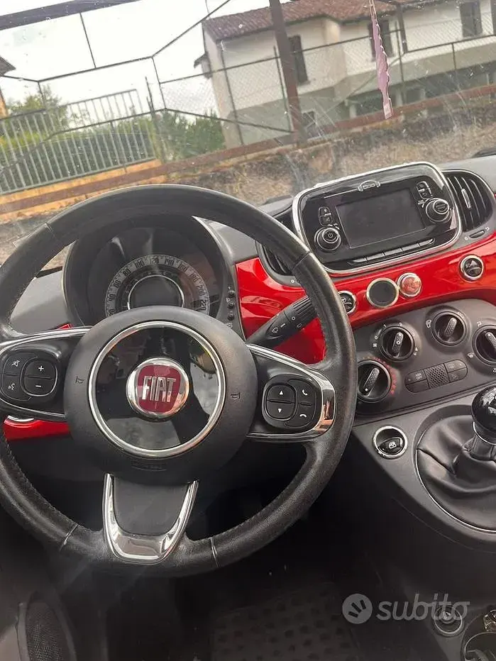 Usata Fiat 500 Lounge 69 CV (50 kW) 2016 Rosso Berlina