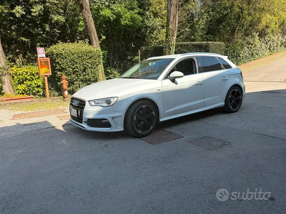 Usata Audi A3 S-Line 150 CV (110 kW) 2014 Bianco Berlina
