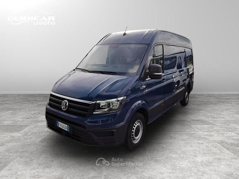 Usata VW Crafter Business 140 CV (102 kW) 2019 Blu Furgone