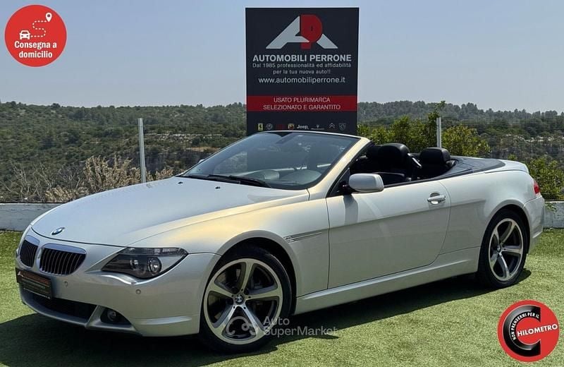 Usata BMW 650 Cabriolet Efficient Dynamics 367 CV (269 kW) 2006 Argento polare Cabrio