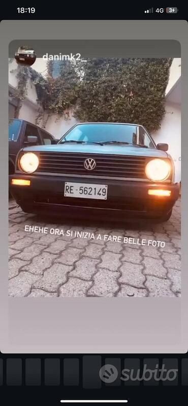 Usata VW Golf II 54 CV (39 kW) 1989 Verde Utilitaria