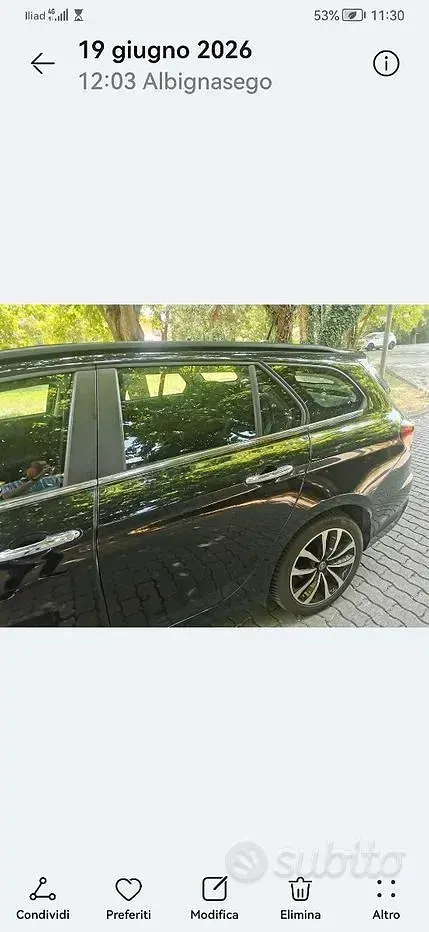 Usata Fiat Tipo 120 CV (88 kW) 2020 Nero Station wagon