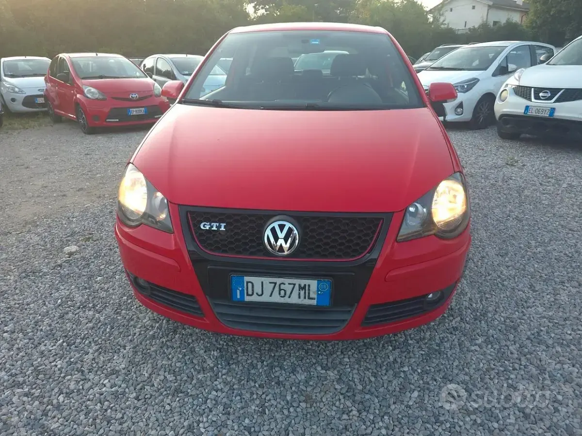 Usata VW Polo GTI 150 CV (110 kW) 2008 Rosso Utilitaria