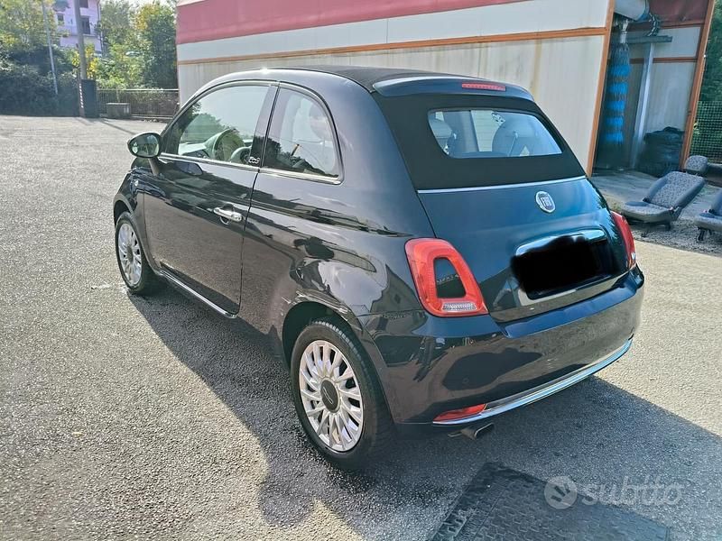 Usata Fiat 500C 69 CV (50 kW) 2017 Nero Cabrio