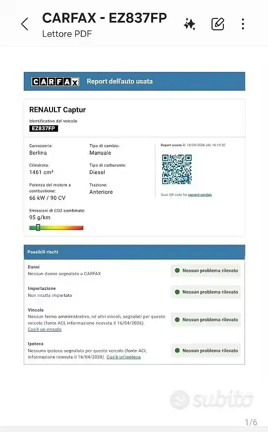 Usata Renault Captur 90 CV (66 kW) 2015 Beige SUV