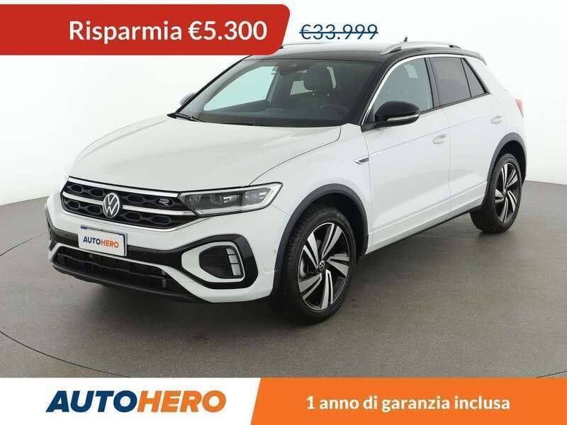 Bianco Usata 2024 VW T-Roc R-line SUV | 28.699 € (Buon prezzo) - Immagine 1/3