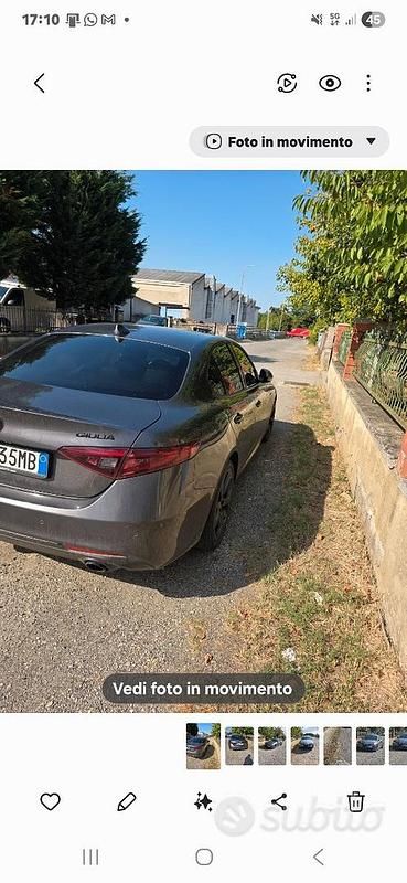 Usata Alfa Romeo Giulia 2020 Grigio Berlina