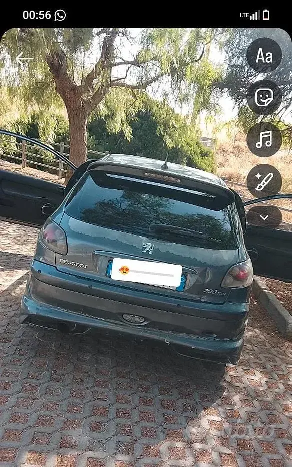 Usata Peugeot 206 68 CV (50 kW) 2008 Grigio