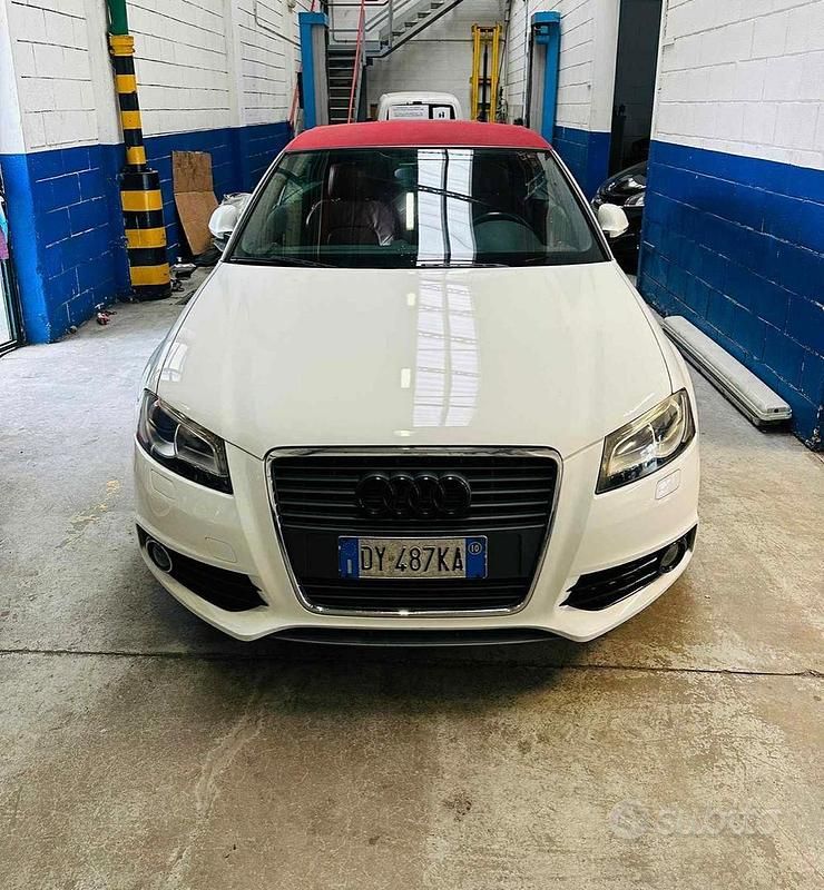 Bianco Usata 2010 Audi A3 Cabriolet Cabrio | 7800 € (Molto cara) - Immagine 1/4
