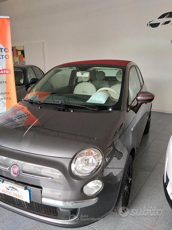 Begagnad Fiat 500C Lounge 69 HK (50 kW) 2015 Grå Cab