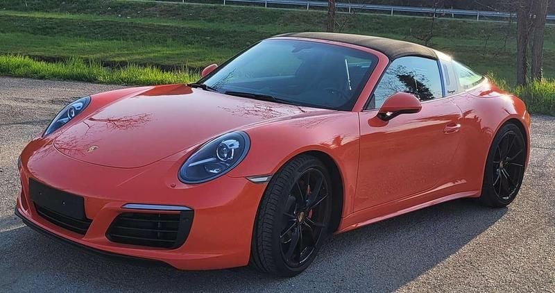 Usata Porsche 991 286 CV (210 kW) 2016 Arancione Coupé